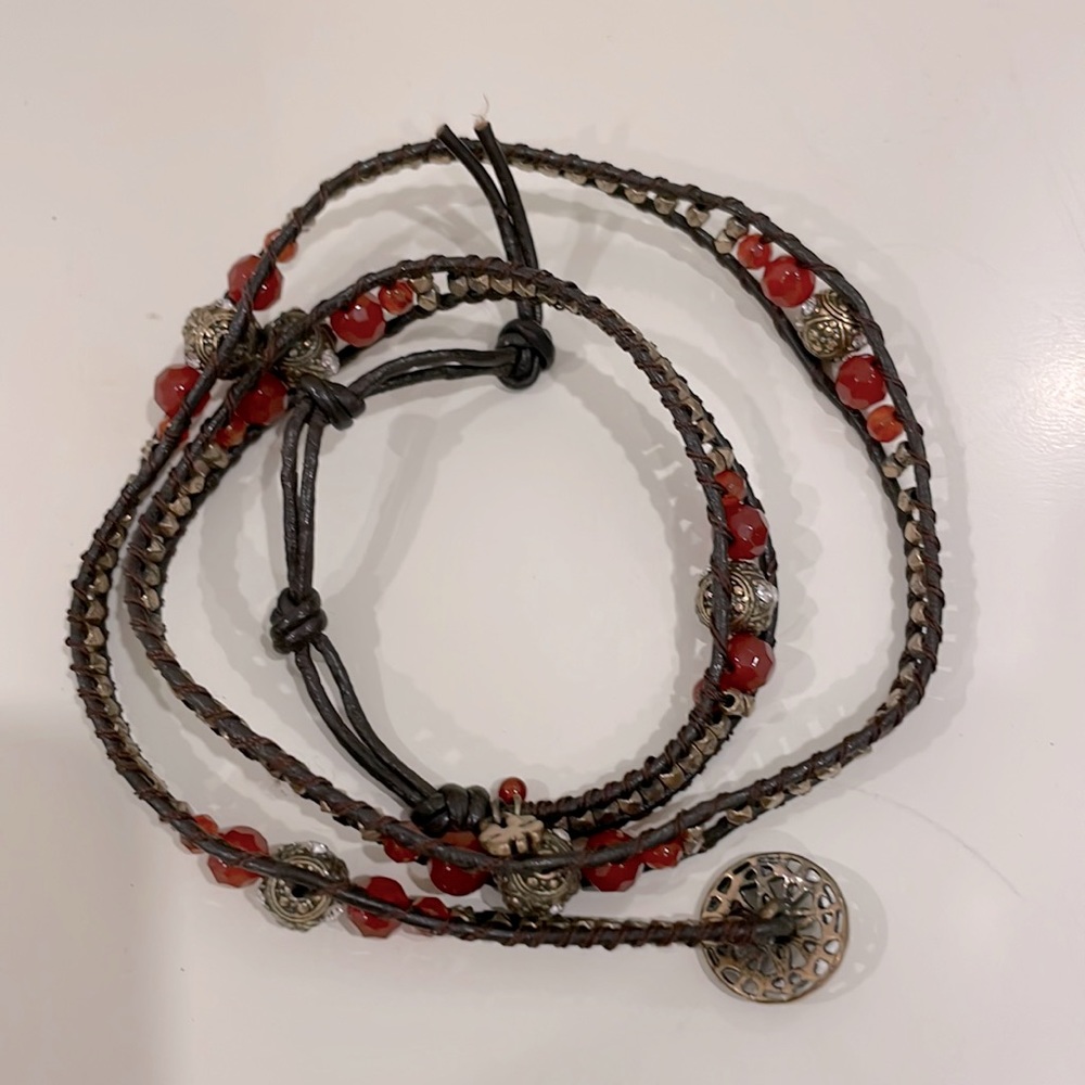 New Gorgeous leather woven bracelet